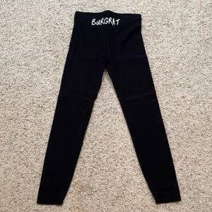 Womens large BURGRAT yoga pants.